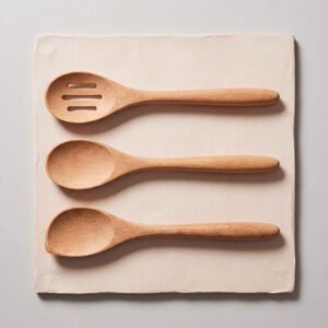 Beech Wood Cooking Spoon Set
