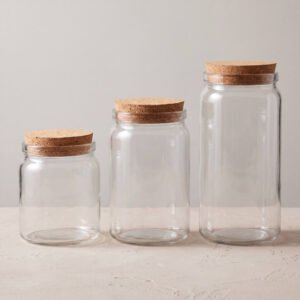 Glass Storage Jar Set
