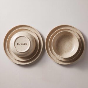 Stoneware Dinner Set for Two